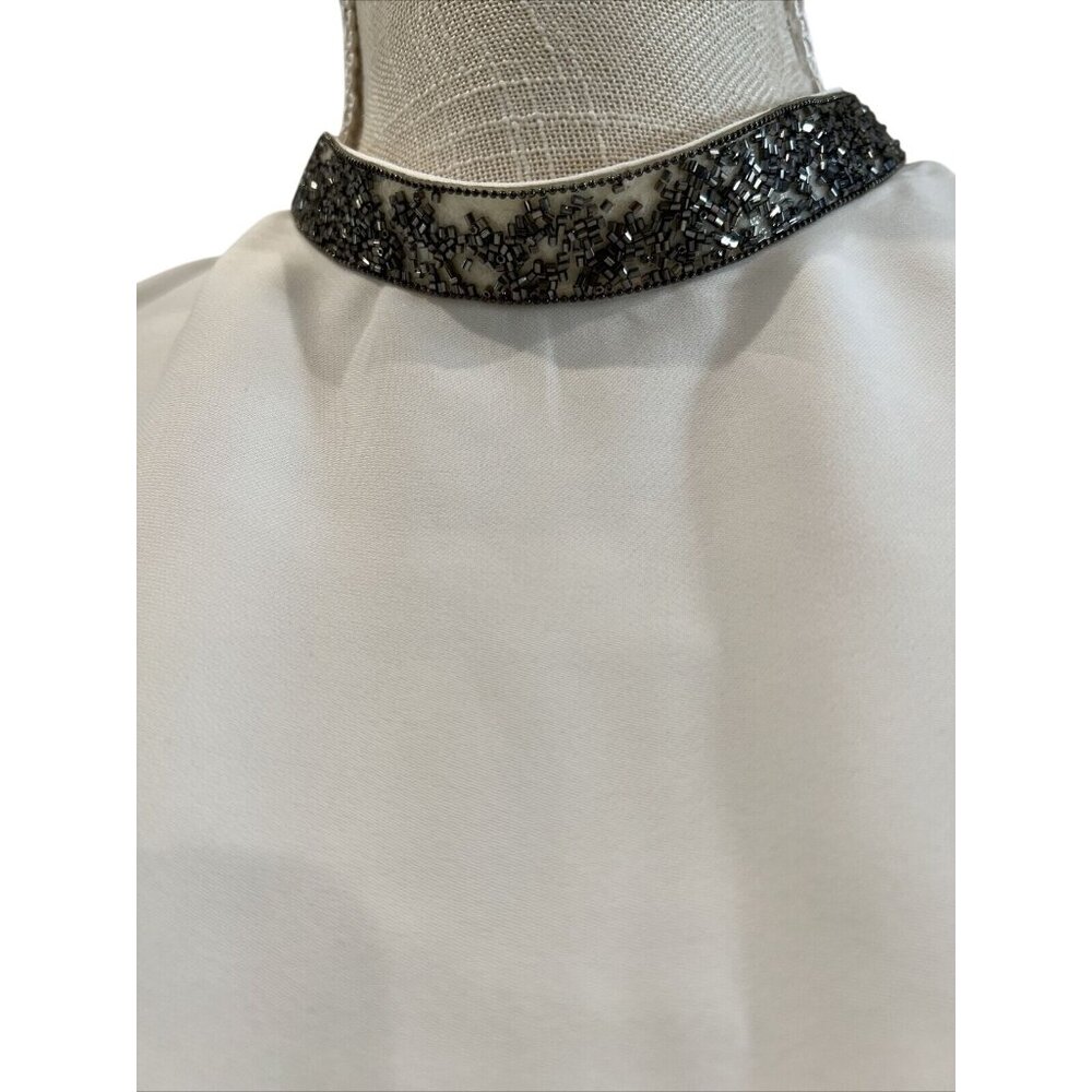 Zara Basic Collection White Layered Sleeveless Bl… - image 4